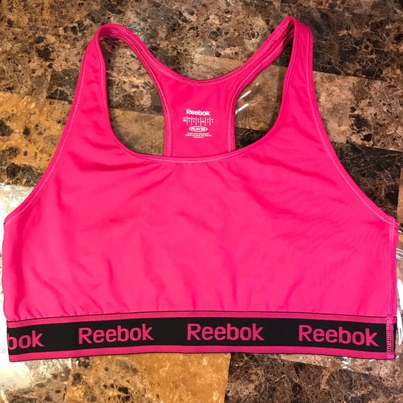 Other - Reebok sports bra Large EUC pink racerback